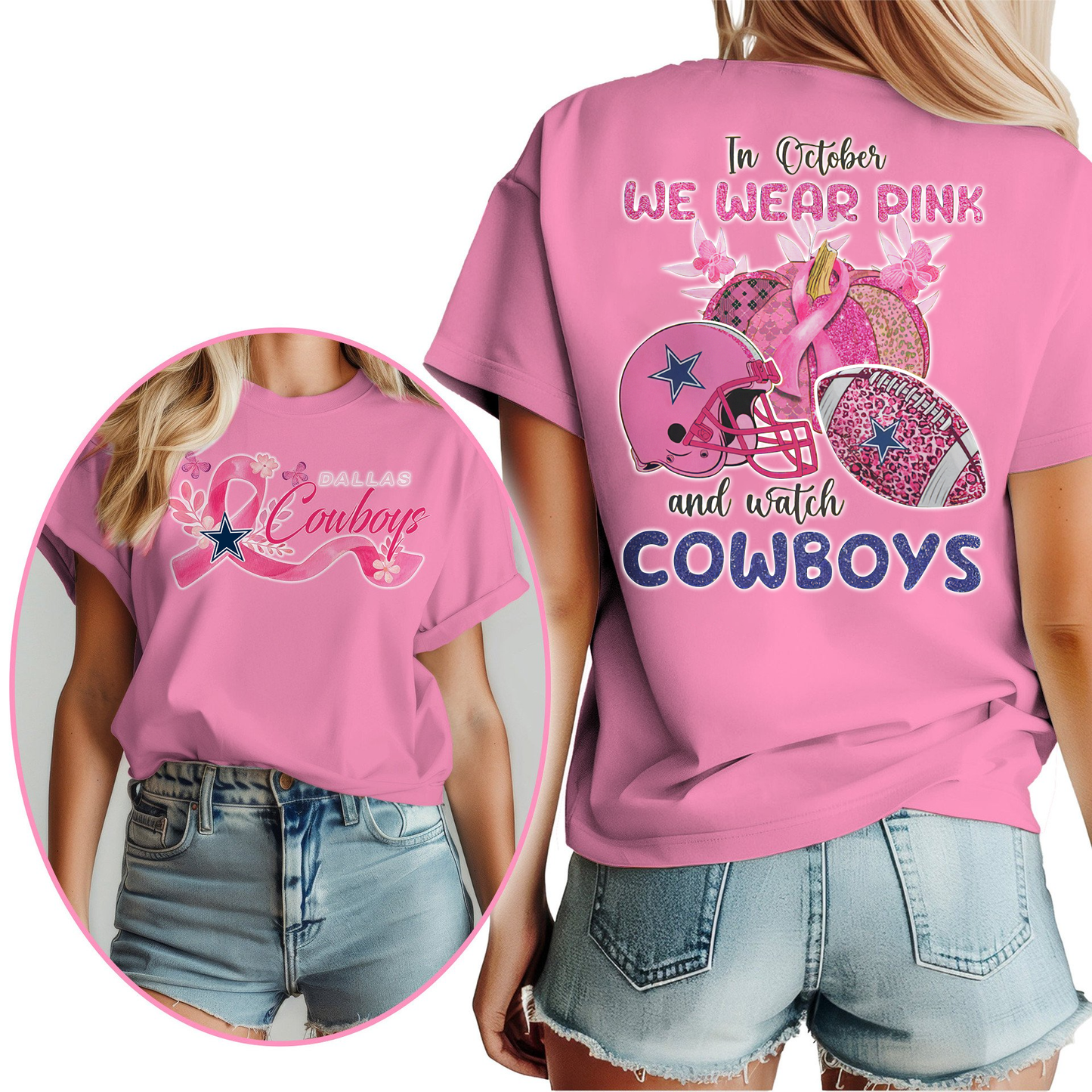 In October We Wear Pink And Watch DC Shirt  300626