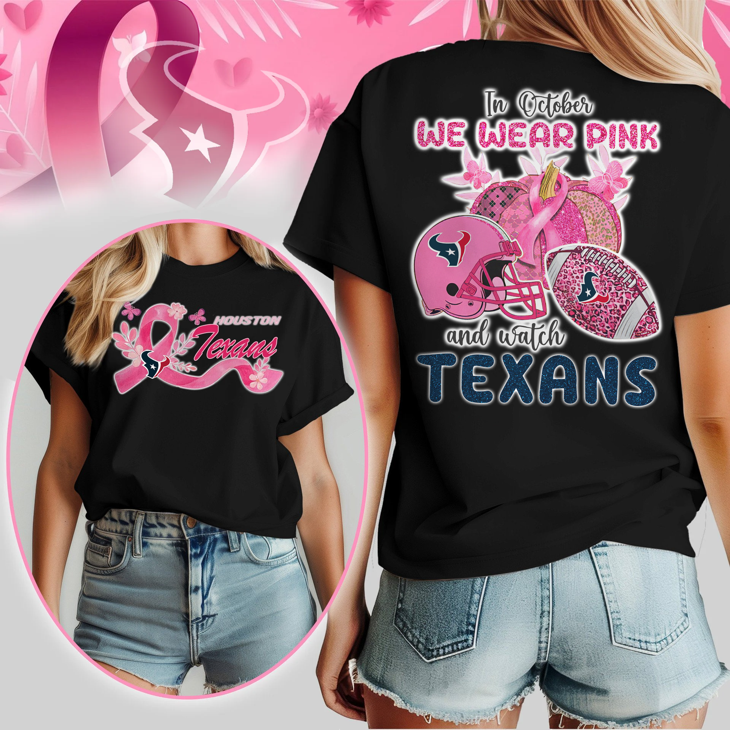 In October We Wear Pink And Watch HT Shirt  300626