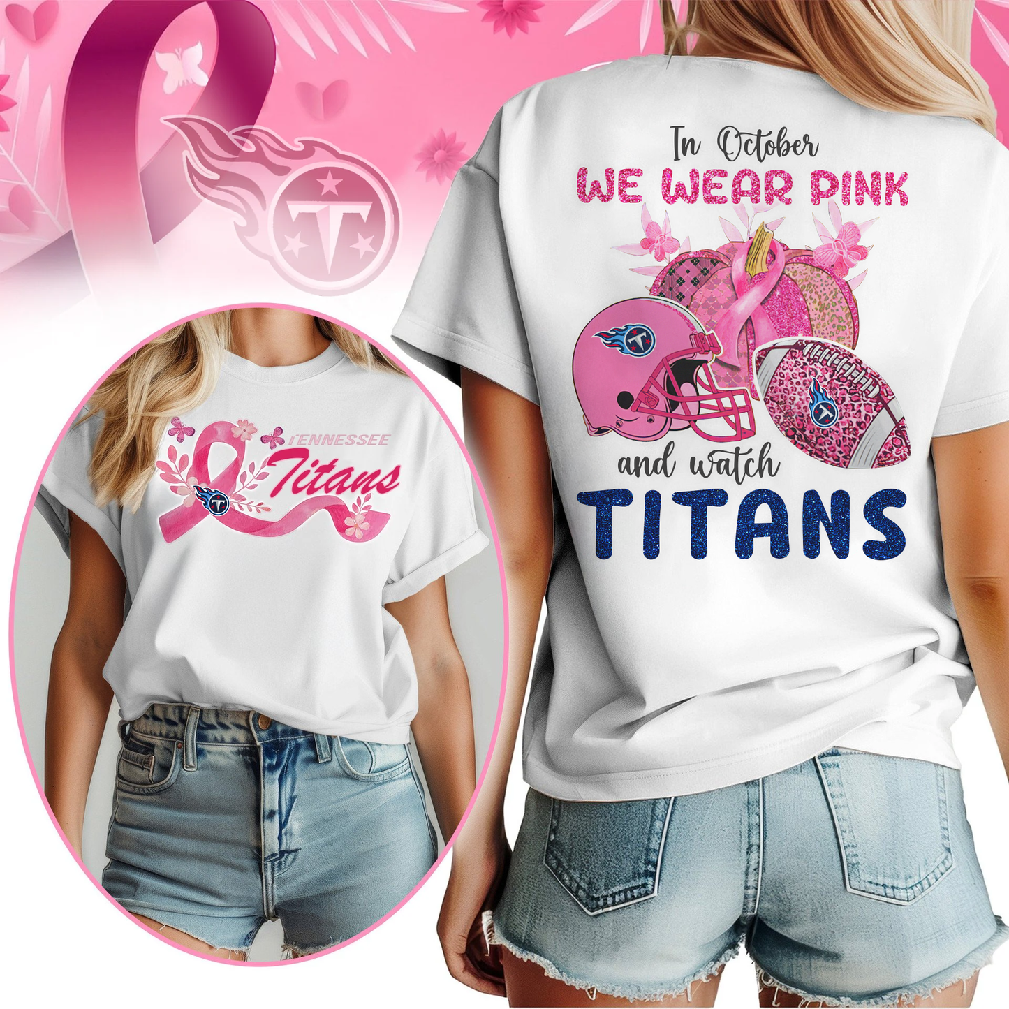 In October We Wear Pink And Watch TT Shirt  300626