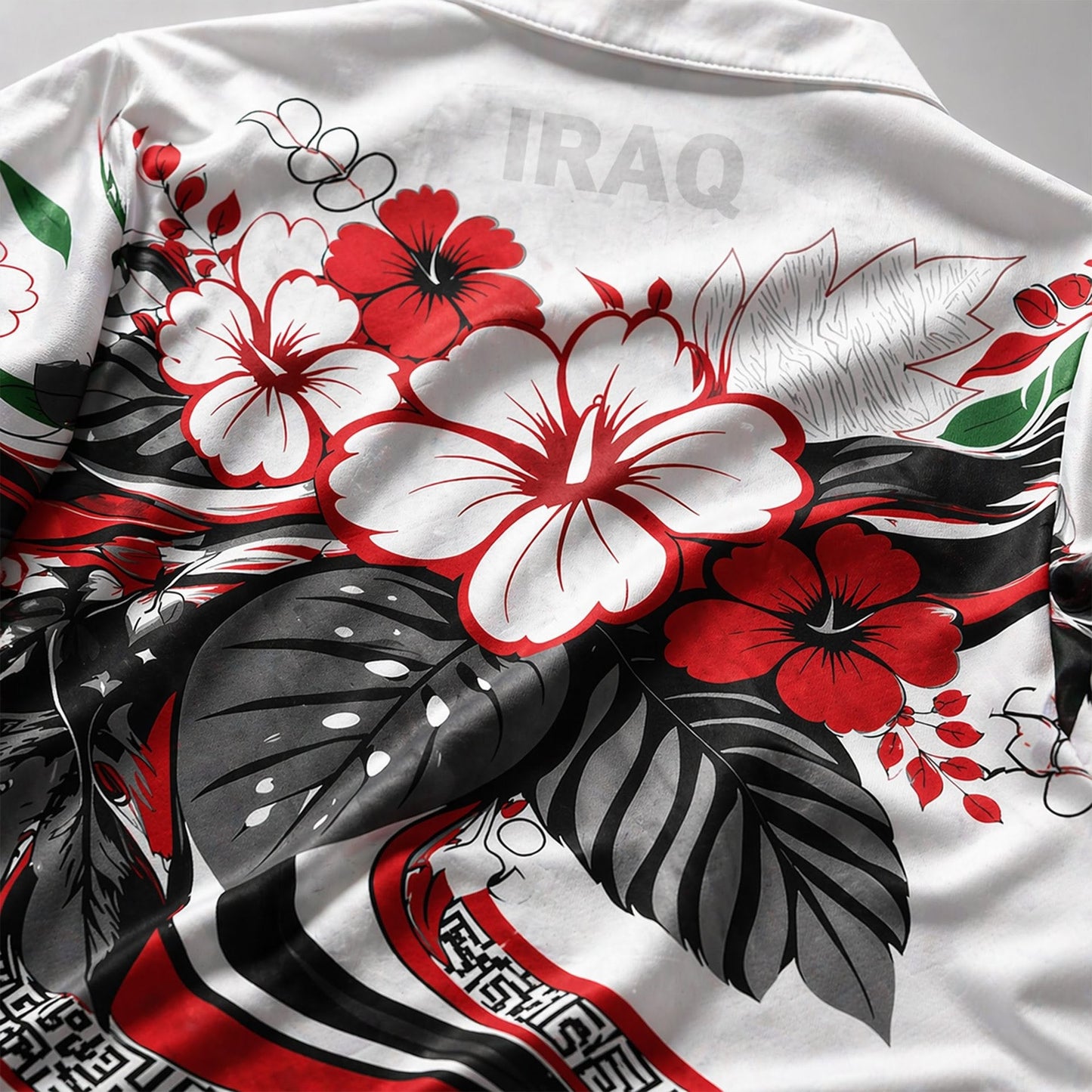 Iraq World Cup 2026 Floral Hawaiian Shirt PVT02 DATND LBN 90526