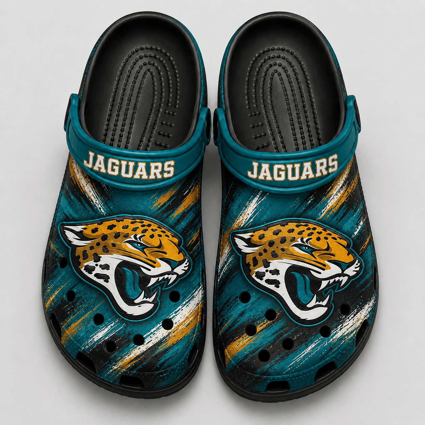 JAC Premium NFL Game Day Football Fan Sport Clogs Crocs Abstract Scratch 1706