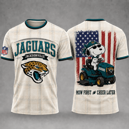 JAC x NFL Premium Funny Football Snoopy 3D T-Shirt 0207