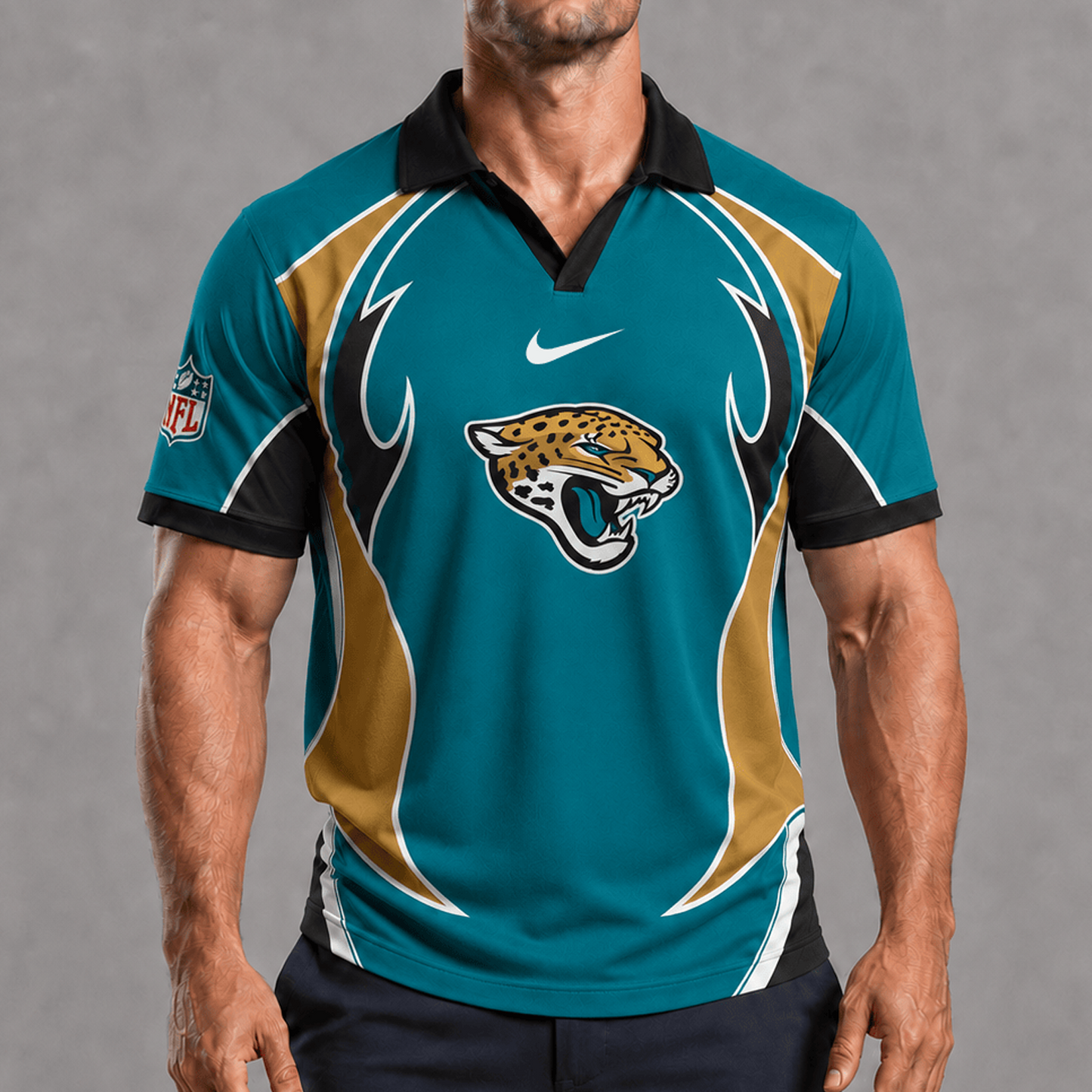 JAC x NFL Premium Rugby Polo Shirt 1506