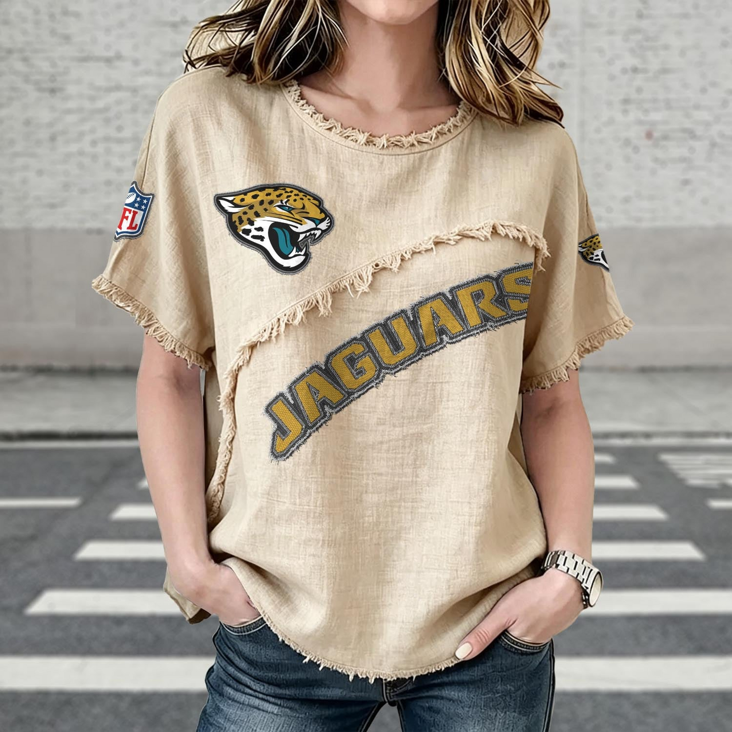 JAC x NFL Womenƒ??s Vintage O-Neck 2905 DatND DVT
