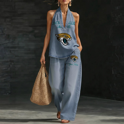JAX x NFL Women's Vintage Washed Denim Suit DATND TANTD 030626