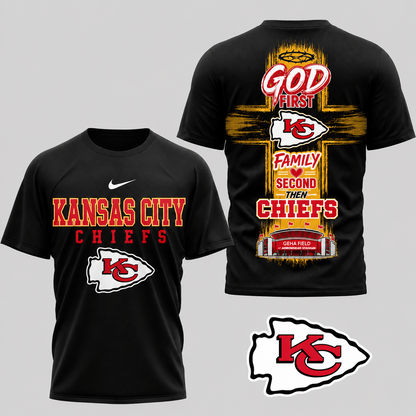 KC x NFL Faith Family Team Pride 3D T-Shirt 0207