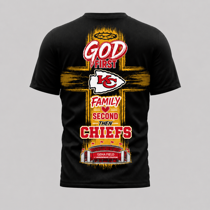 KC x NFL Faith Family Team Pride 3D T-Shirt 0207