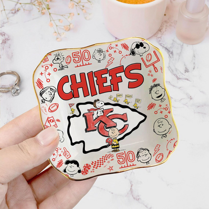 KC x NFL Premium NFL Snoopy Jewelry Dish 0406 DatND DVT