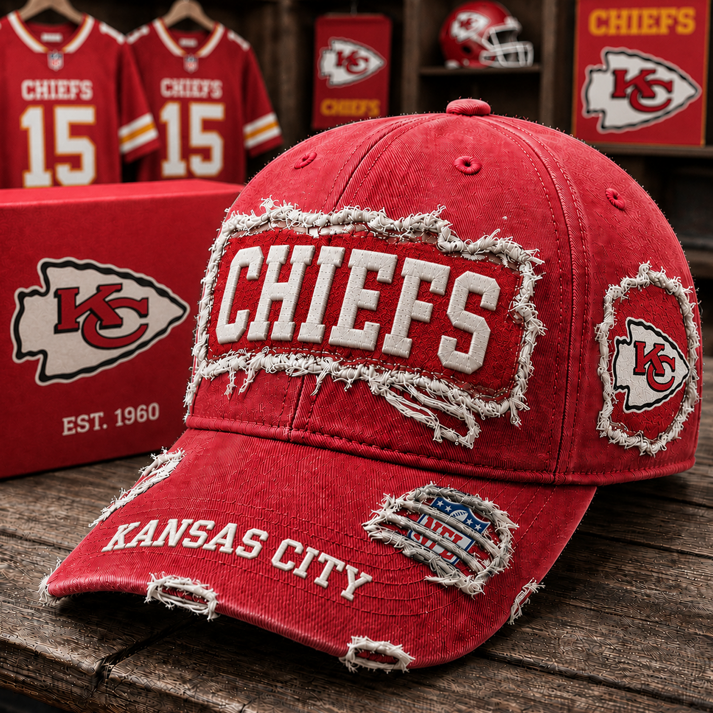 KC x NFL Premium Patch Cap 1806