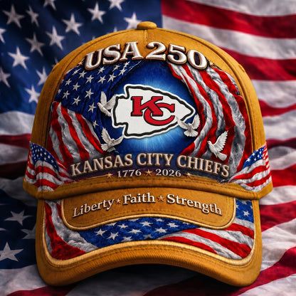 Premium NFL x KCC 250 Years  Anniversary Of Freedom  Cap 220626