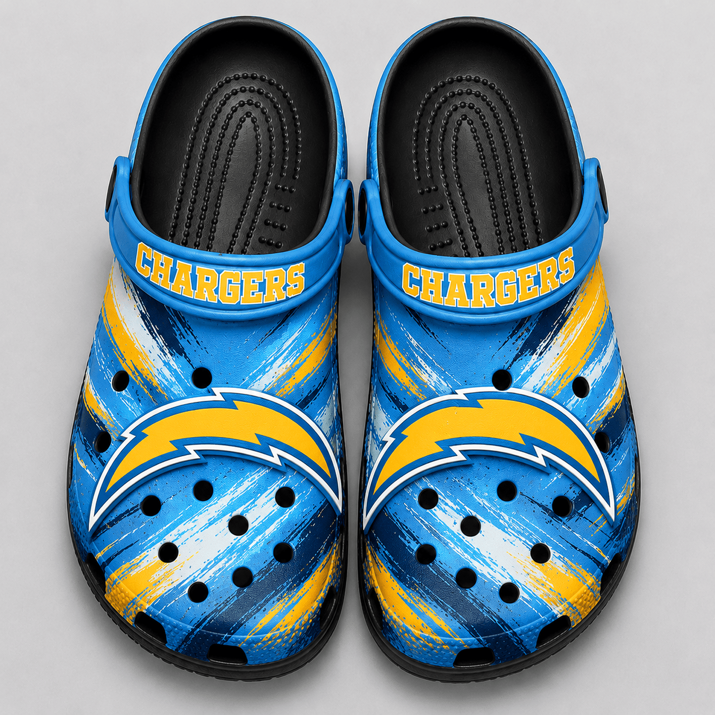 LAC Premium NFL Game Day Football Fan Sport Clogs Crocs Abstract Scratch 1706