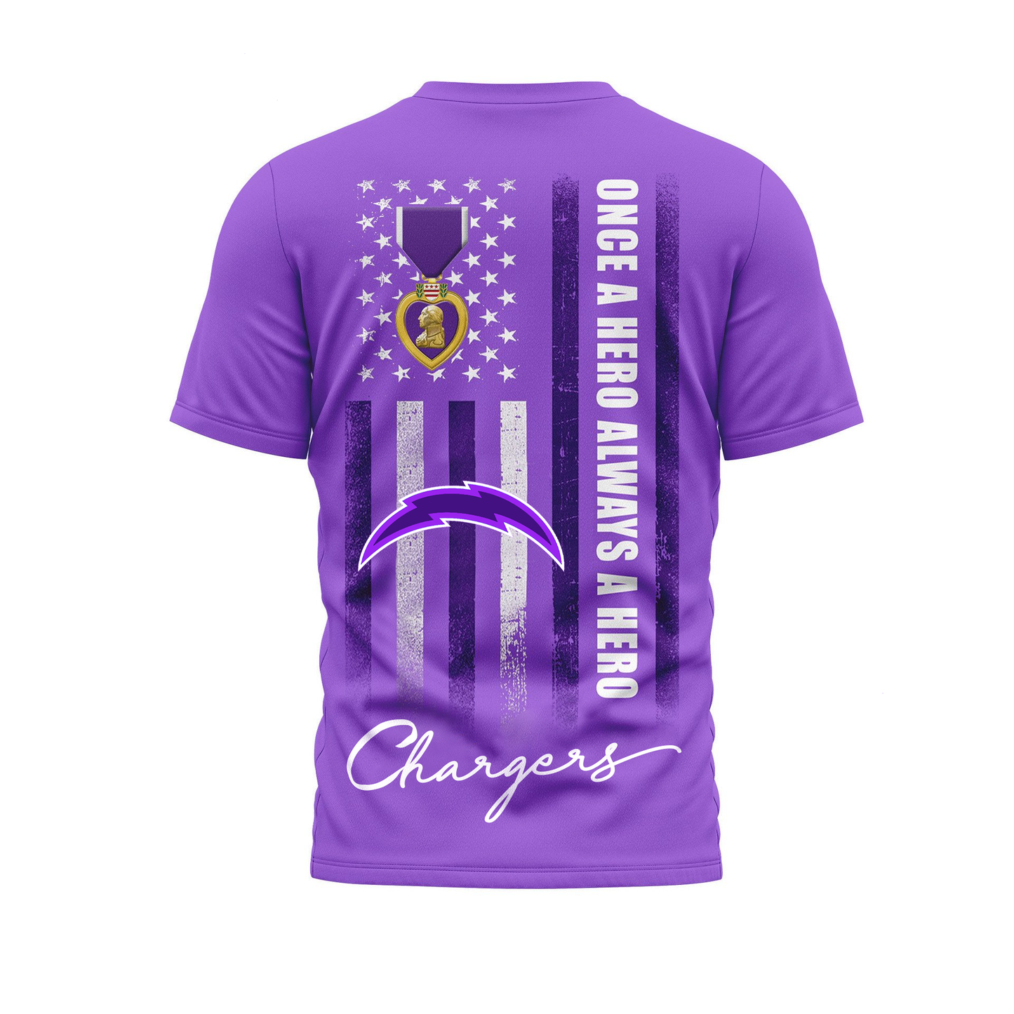 LAC Premium National Purple Hear Day 3D Shirt  300626