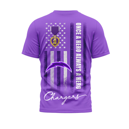 LAC Premium National Purple Hear Day 3D Shirt  300626