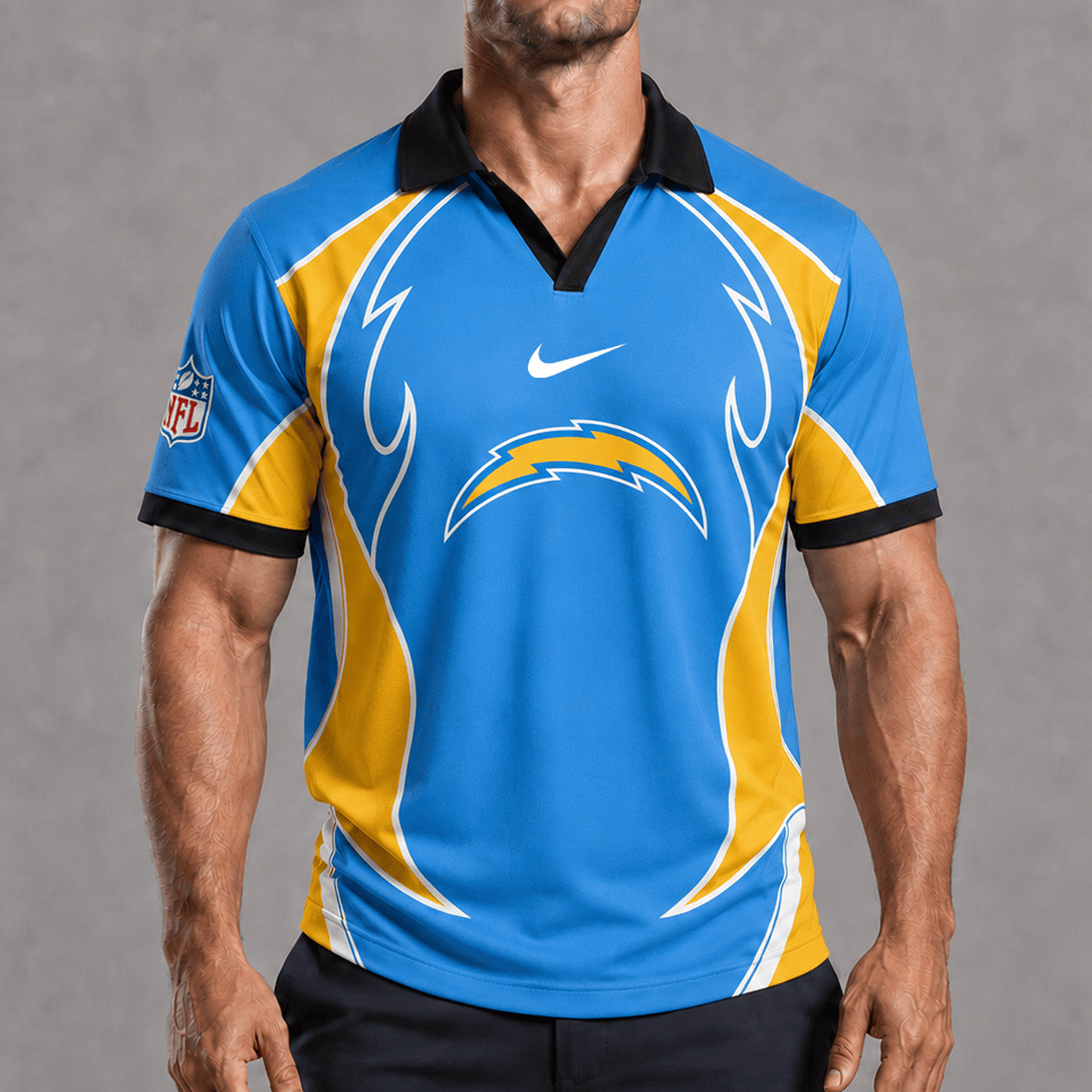 LAC x NFL Premium Rugby Polo Shirt 1506