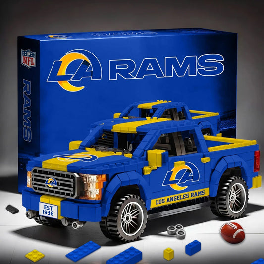 LAR X NFL 3D Racing Truck Model Building Block Set NDT NHM