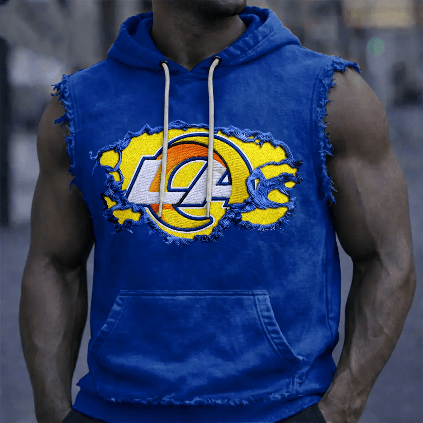 LAR x NFL Menƒ??s Sleeveless Hoodie Tank DATND TANTD 280526
