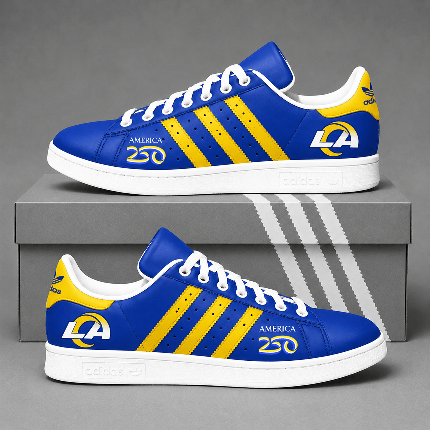 LAR x NFL Premium America 250 Team Pride Superstar Sneakers   150626