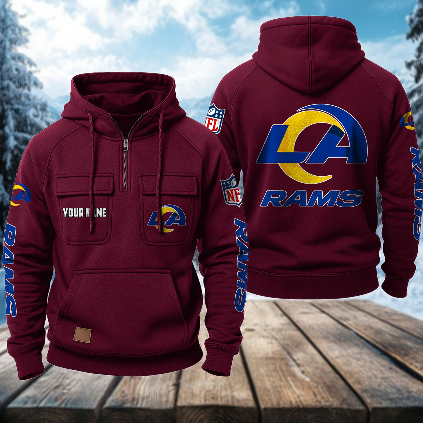 LAR x NFL Premium Hoodie DATND TANTD