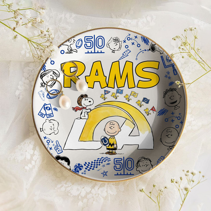 LAR x NFL Premium NFL Snoopy Jewelry Dish 0406 DatND DVT