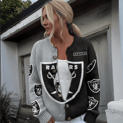 LV x NFL Cardigan Sweatshirt With Button v1  DatND DVT