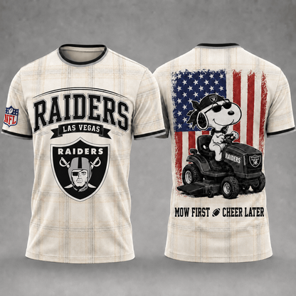 LV x NFL Premium Funny Football Snoopy 3D T-Shirt 0207