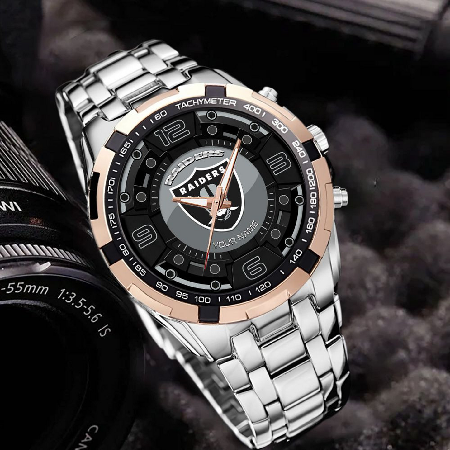 LV x NFL Stainless Steel Watch DatND DVT
