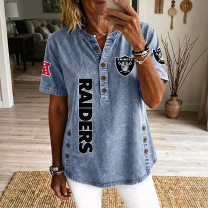LV x NFL Womenƒ??s Denim Casual Tops DATND LBN 190526