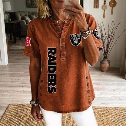 LV x NFL Womenƒ??s Denim Casual Tops DATND LBN 190526