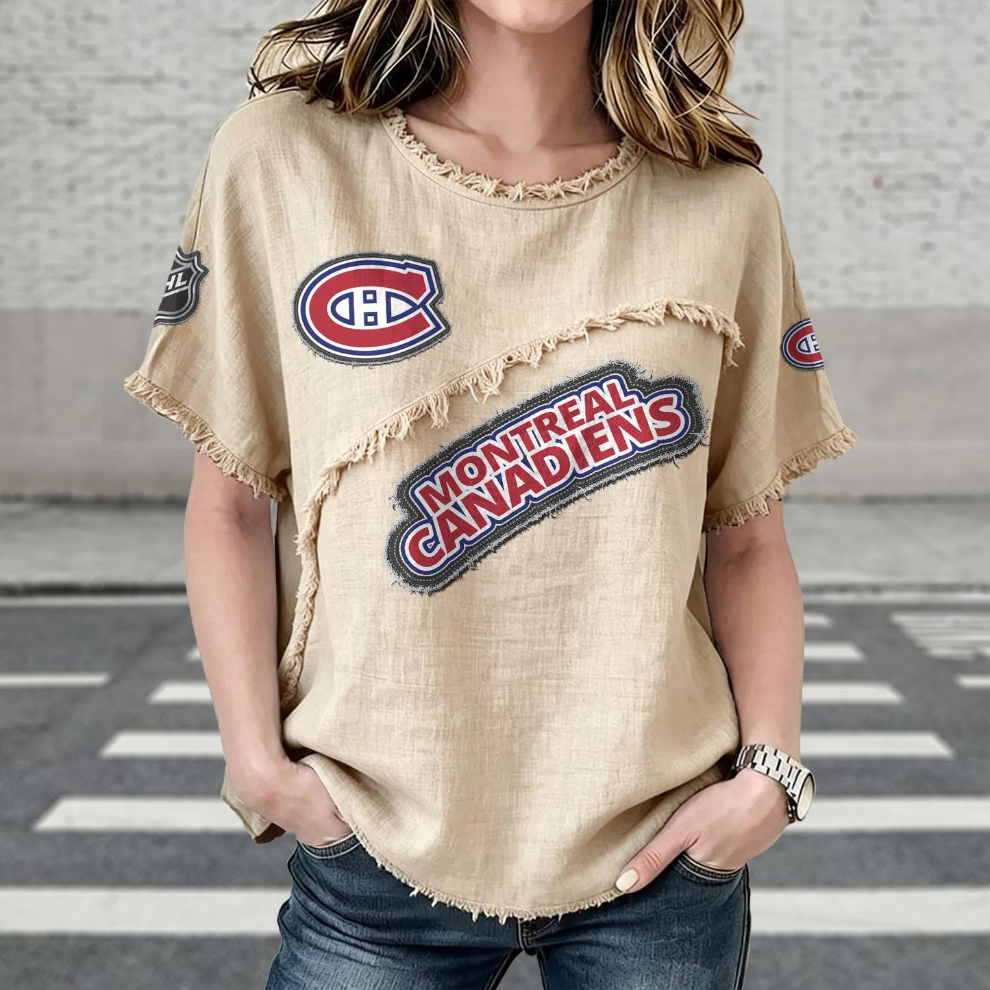 MC x NHL Womenƒ??s Vintage O-Neck 2905 DatND DVT