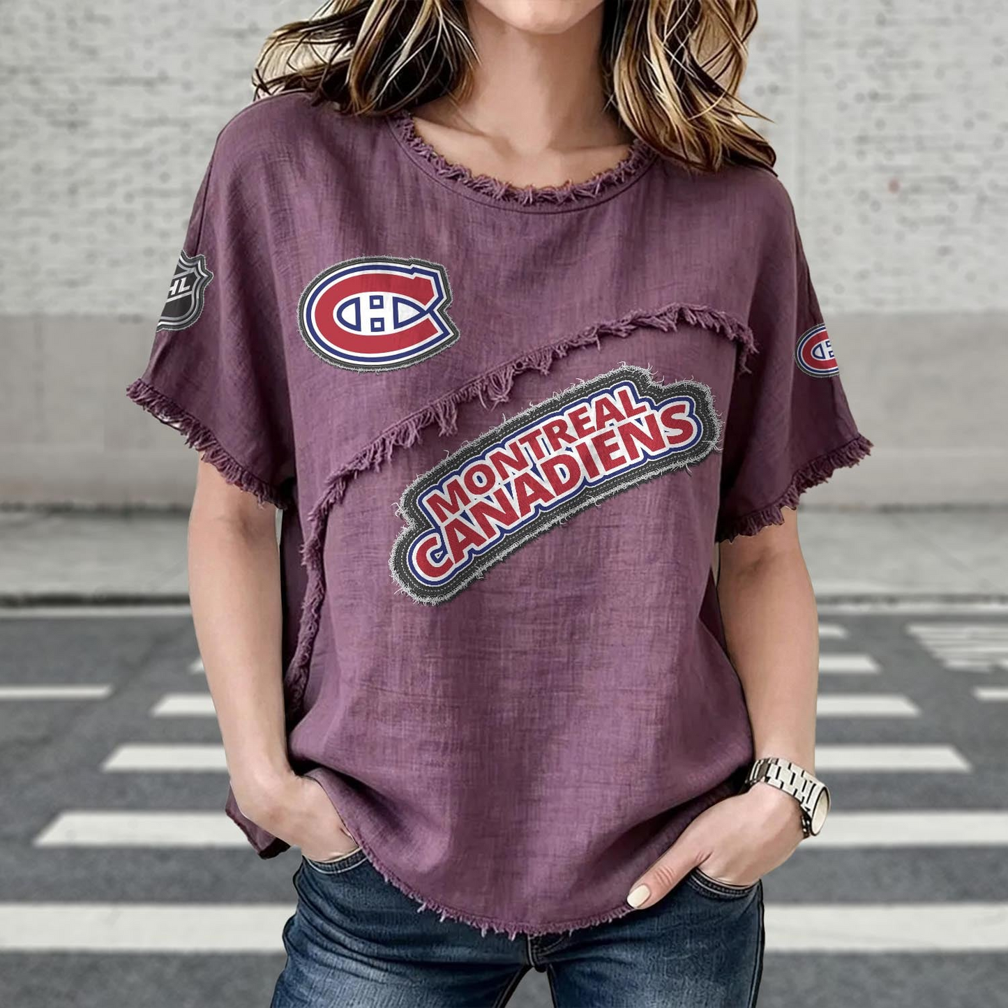 MC x NHL Womenƒ??s Vintage O-Neck 2905 DatND DVT
