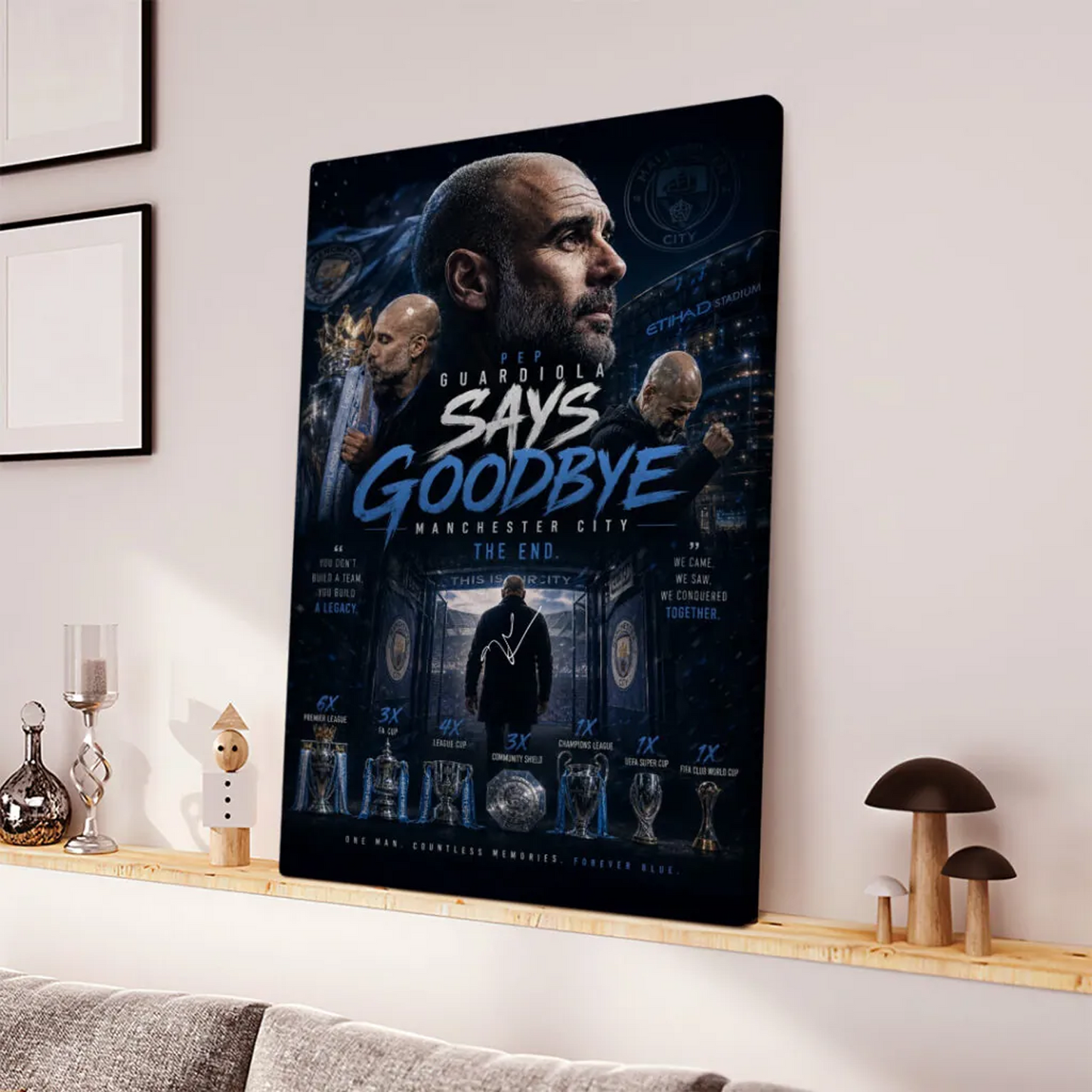MC x Pep Guardiola Rectangle Canvas With Inner Frame 2105 DatND DVT