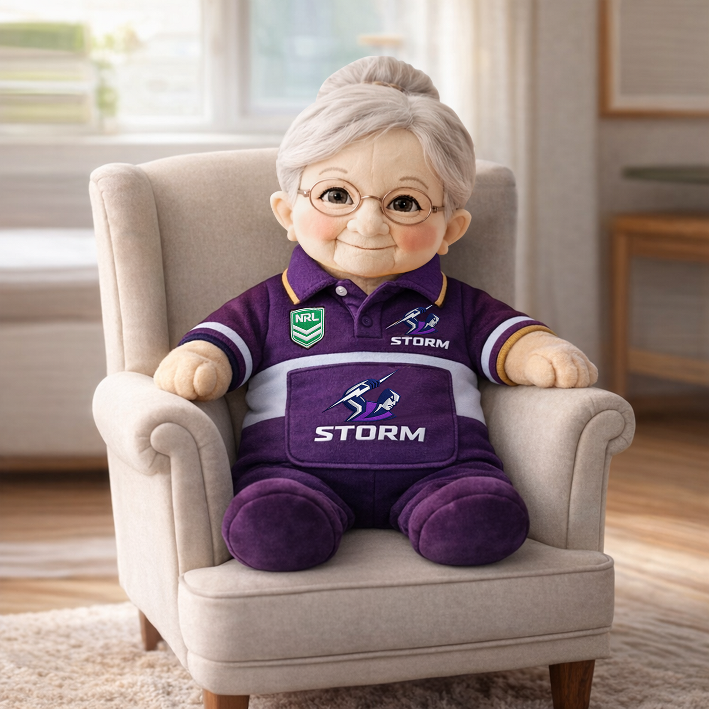MEL x NRL Grandma Plush Mascot 2003 DatND DVT