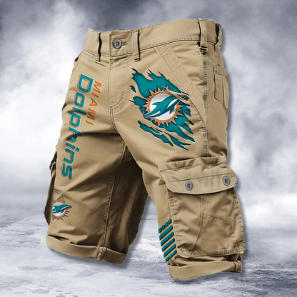 MIA x NFL Cotton Cargo Shorts DATND TANTD 2705
