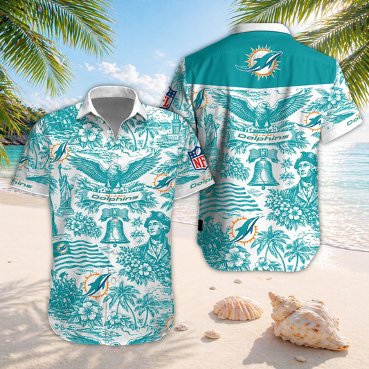MIA x NFL Hawaiian Shirt 2006