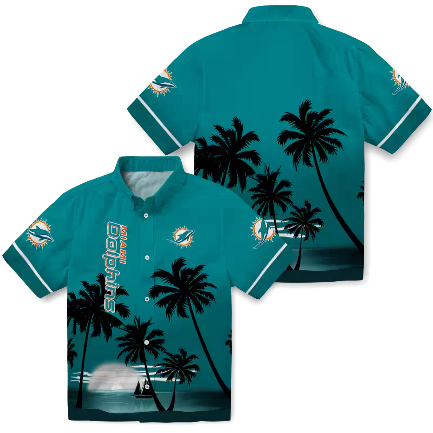 MIA x NFL Hawaiian Shirt ƒ?? Beach Sunset DATND TANTD 270526