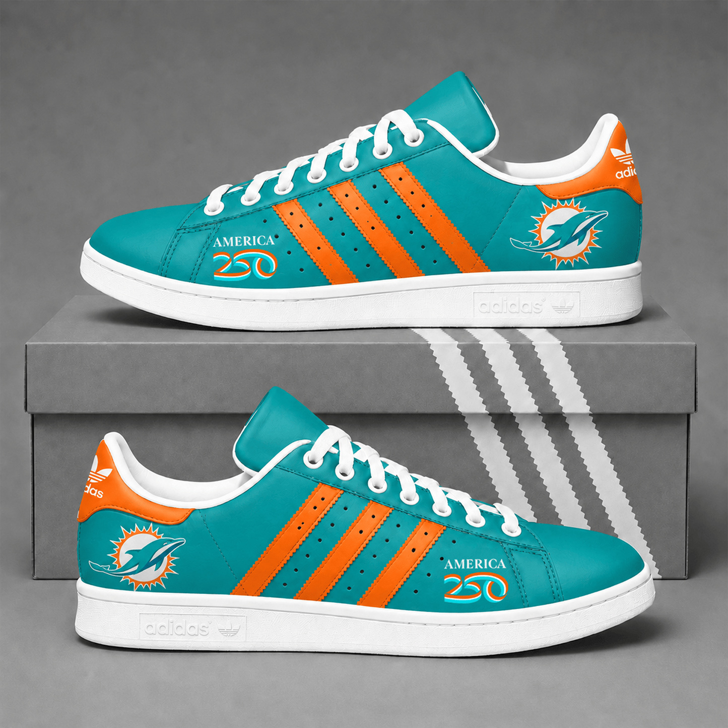 MIA x NFL Premium America 250 Team Pride Superstar Sneakers   150626