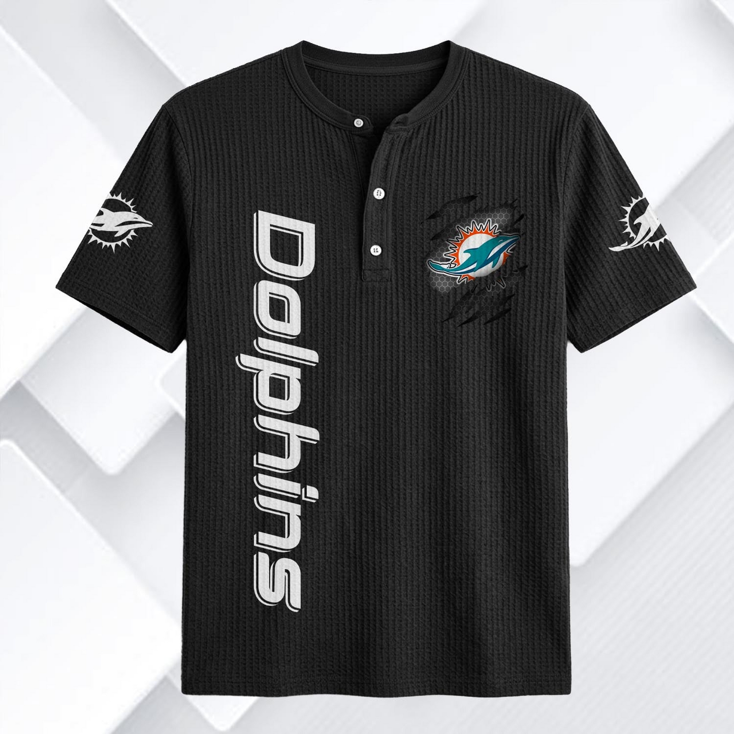 MIA x NFL Waffle Short-Sleeve Shirt 2205 DatND DVT