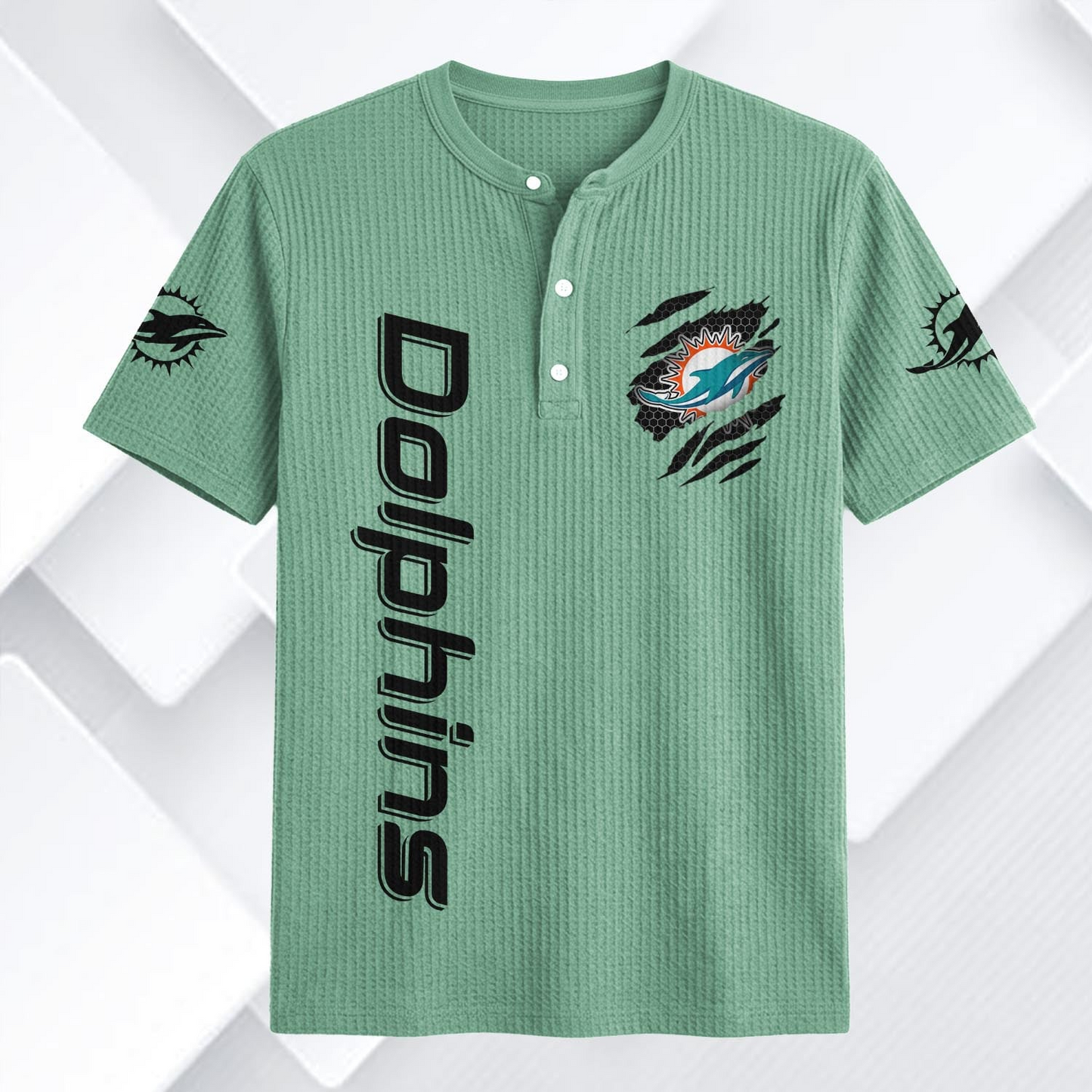 MIA x NFL Waffle Short-Sleeve Shirt 2205 DatND DVT