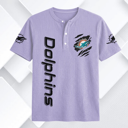 MIA x NFL Waffle Short-Sleeve Shirt 2205 DatND DVT