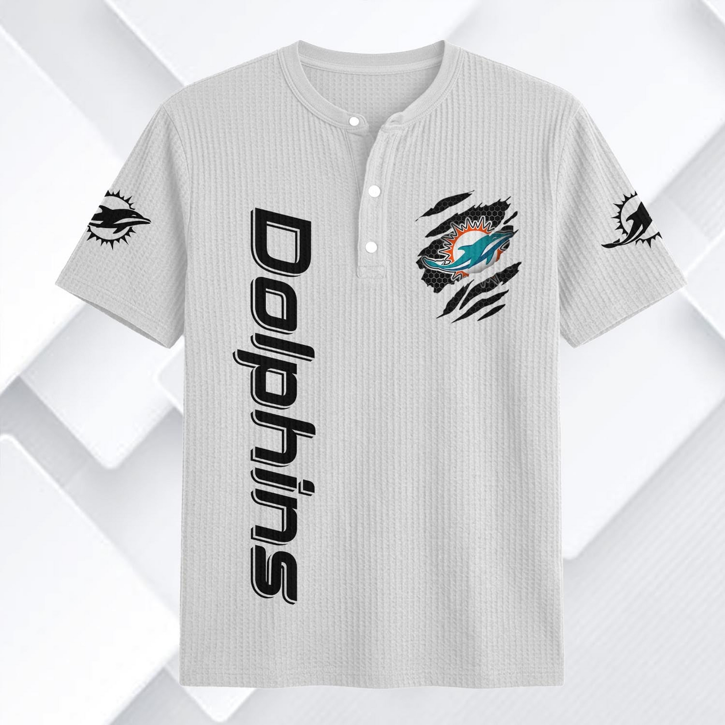 MIA x NFL Waffle Short-Sleeve Shirt 2205 DatND DVT