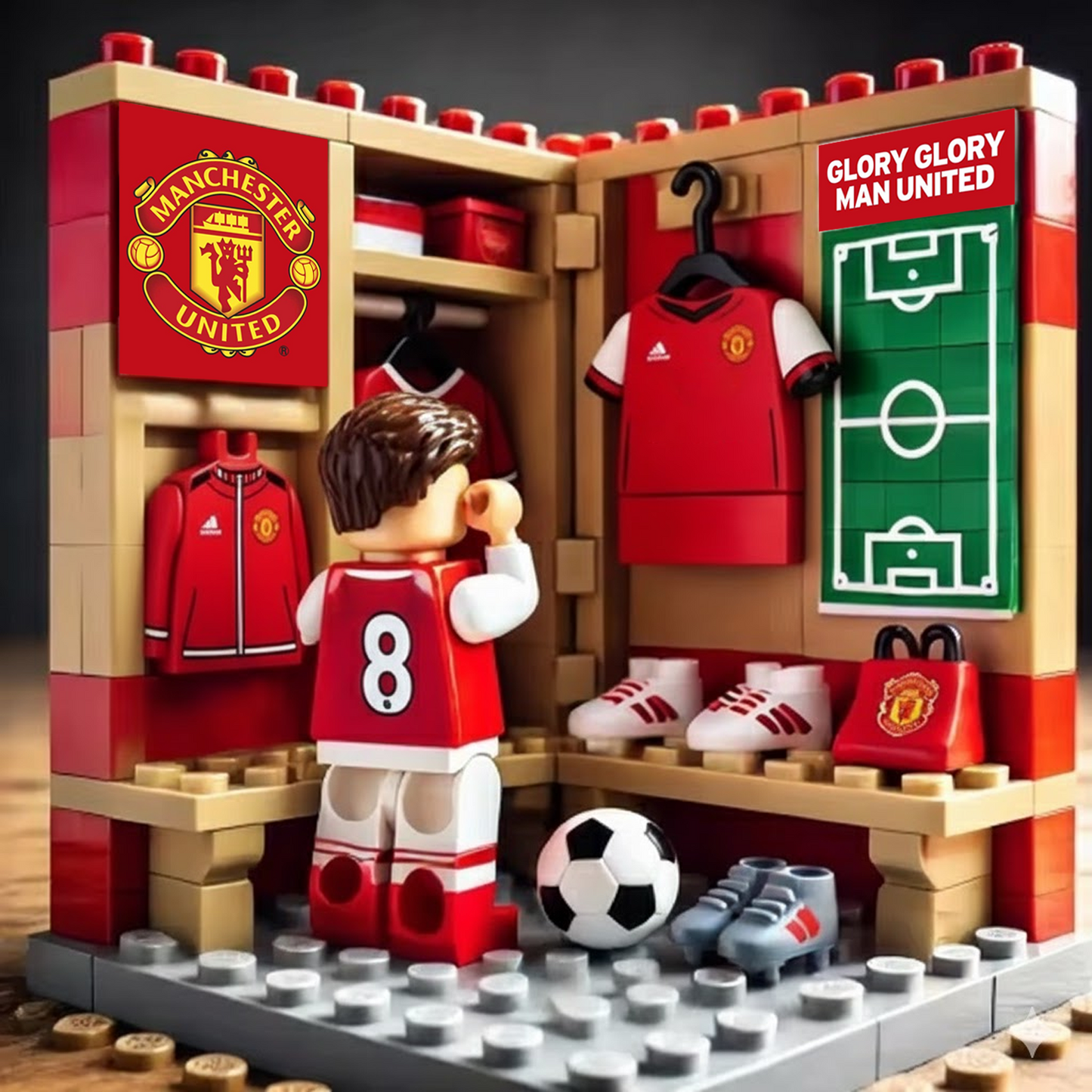 MUN x EPL Football Sports Room Block Set 211 DatND DVT