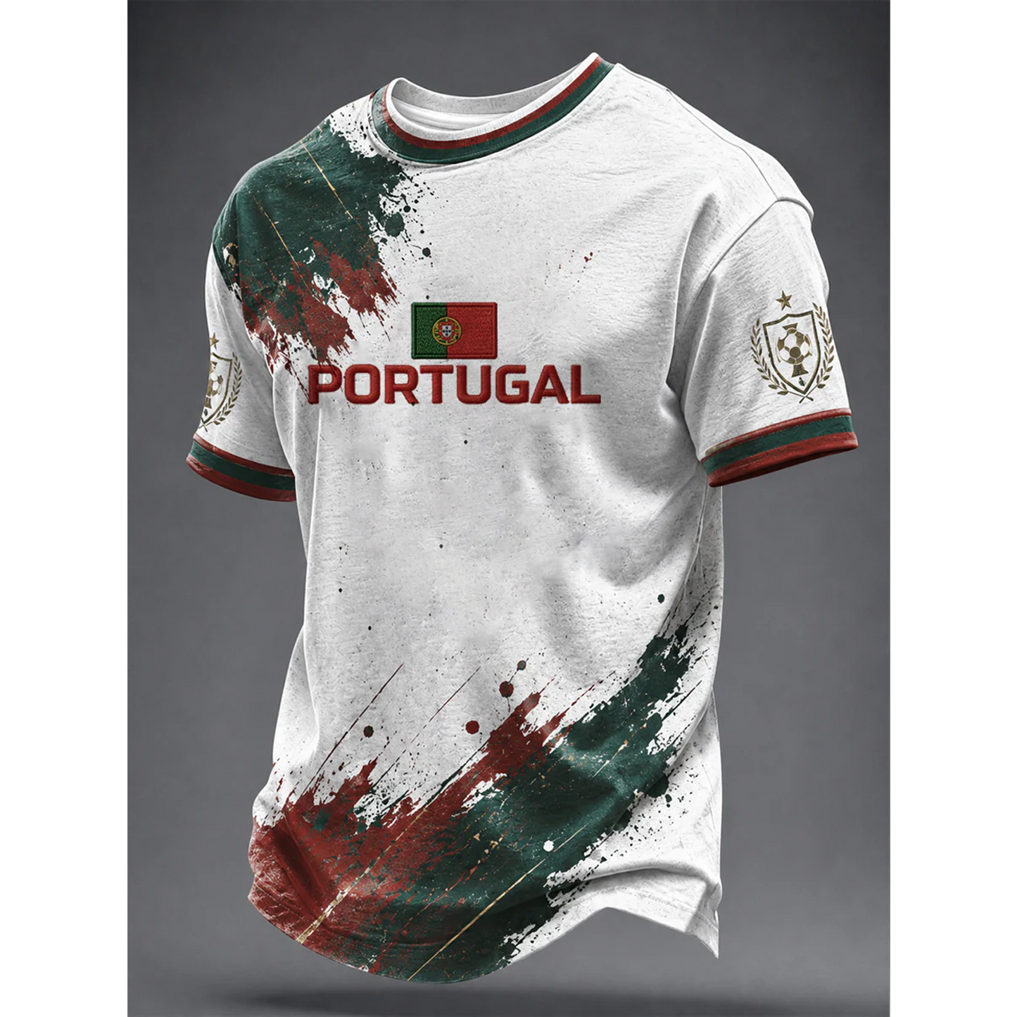Men's Portugal Football 3D Shirt V12 DATND TANTD 050626