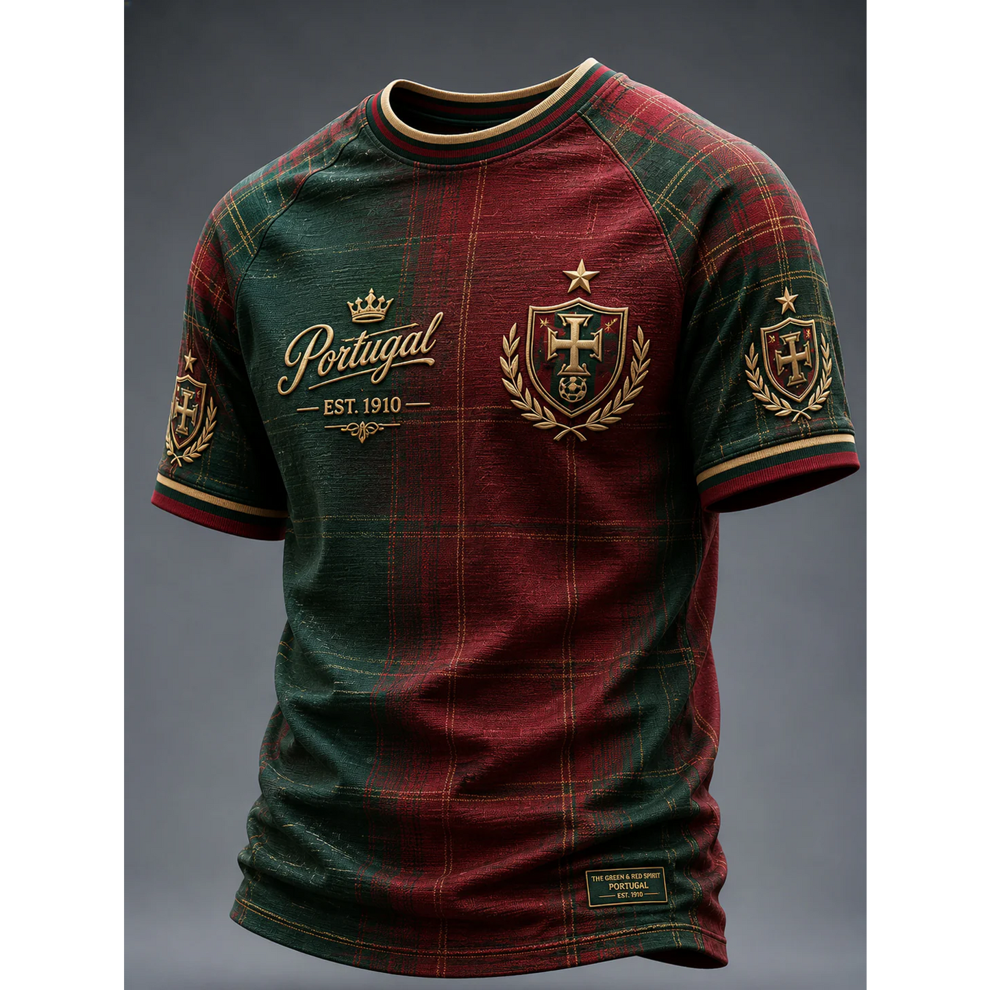 Men's Portugal Football 3D Shirt V3 DATND TANTD 050626