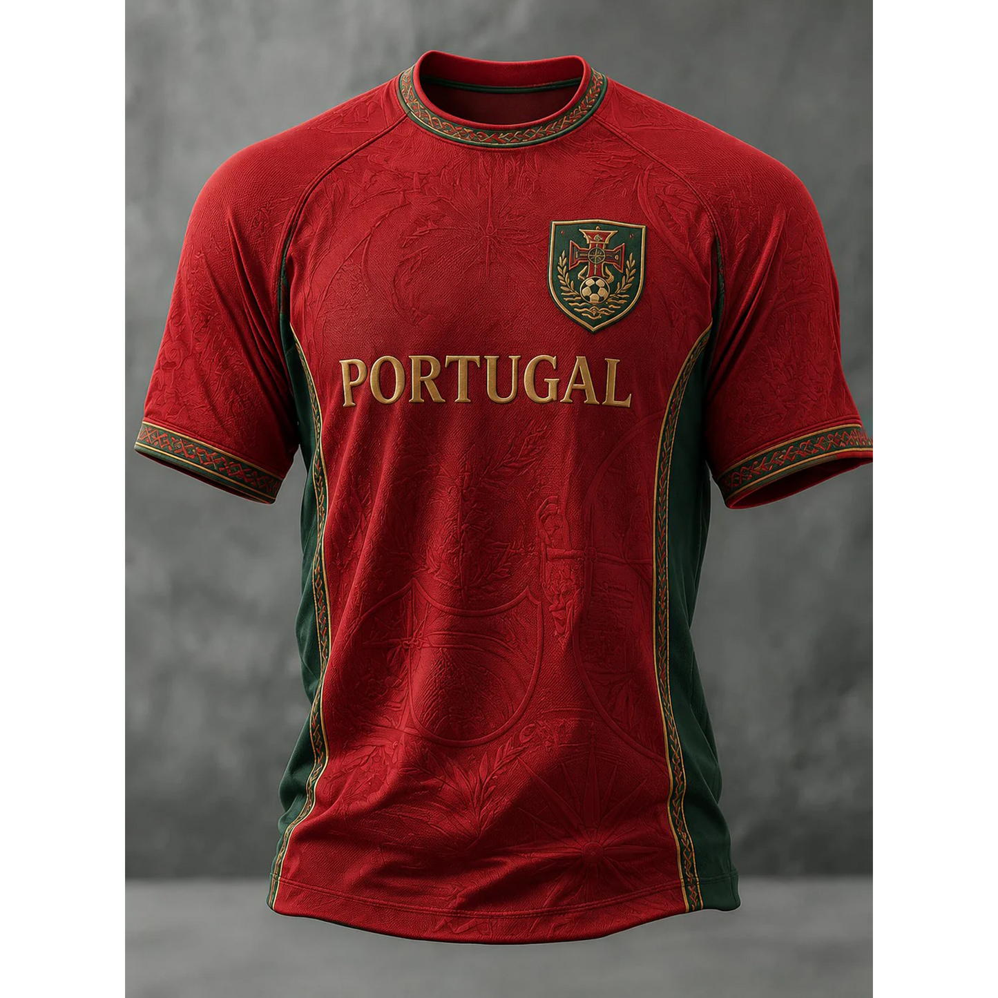 Men's Portuguese Football Print Casual Top V4 180626