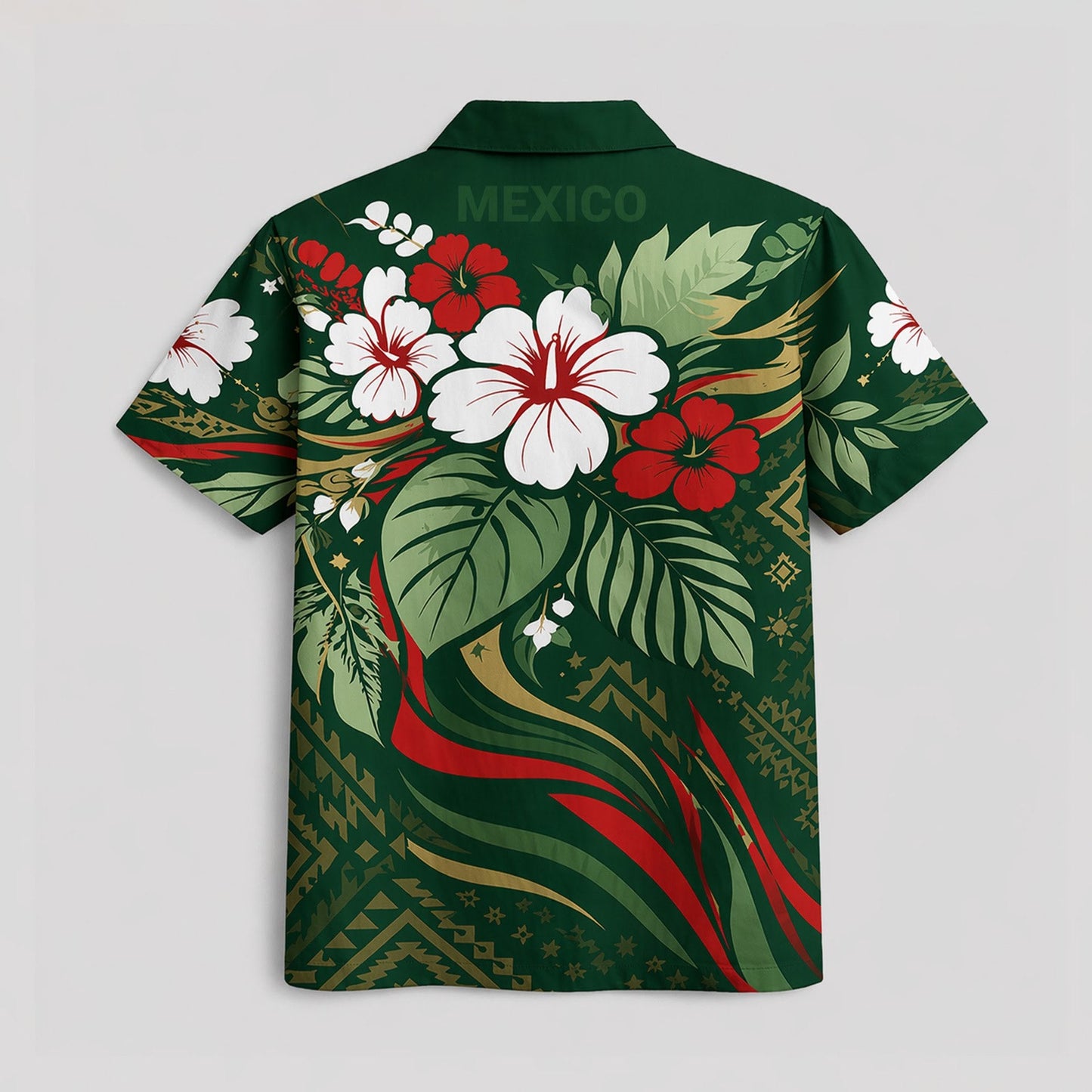 Mexico World Cup 2026 Floral Hawaiian Shirt PVT02 DATND LBN 90526