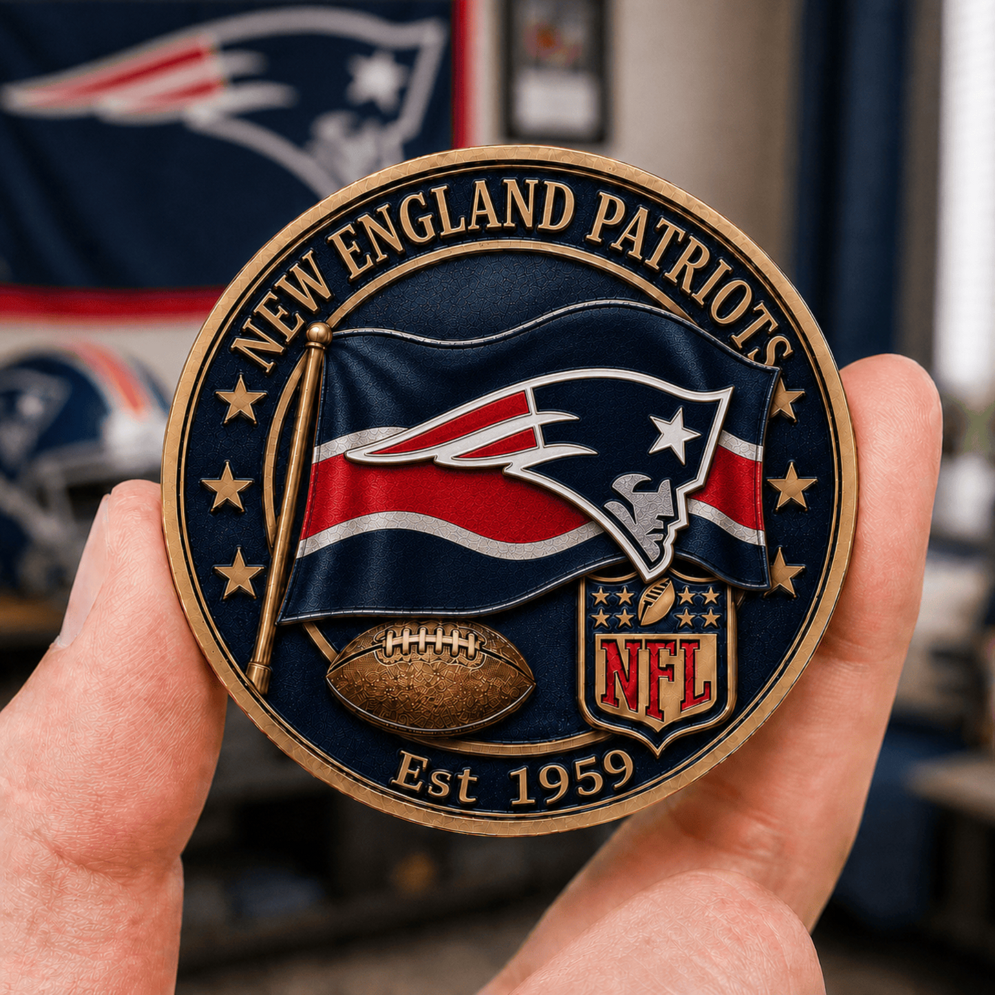 NE Premium NFL Fan Pride Commemorative Coin 1906