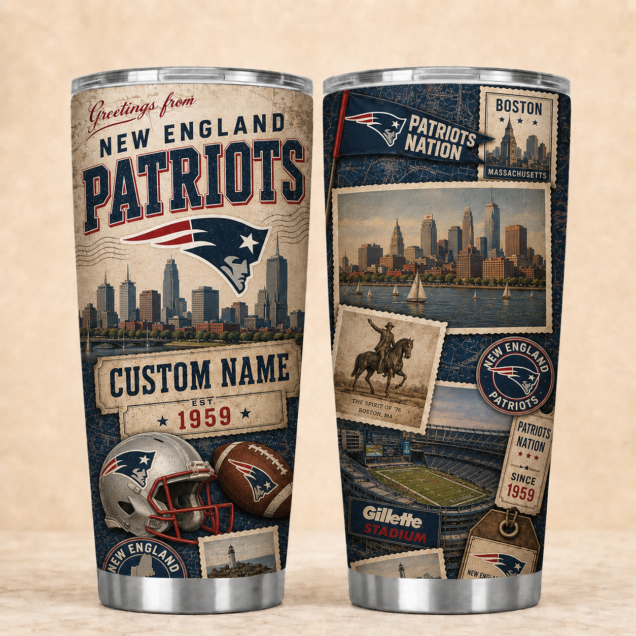 NEP Personalized Premium NFL Classic Tumbler 190626