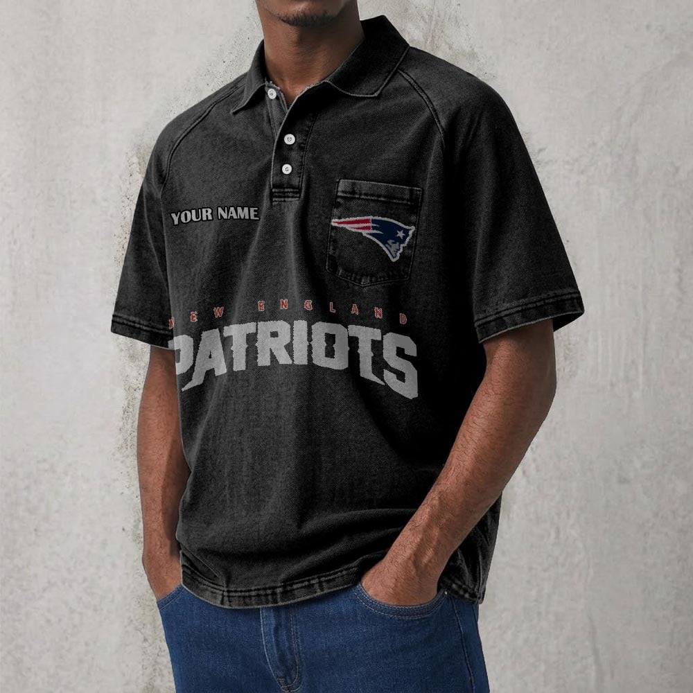 NEP x NFL Men's Distressed Turn-Down Collar Polo DATND TANTD 250526