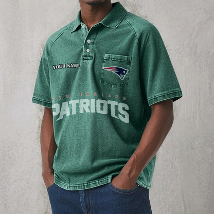 NEP x NFL Men's Distressed Turn-Down Collar Polo DATND TANTD 250526