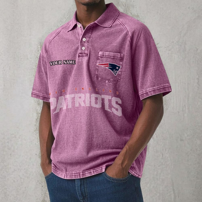 NEP x NFL Men's Distressed Turn-Down Collar Polo DATND TANTD 250526